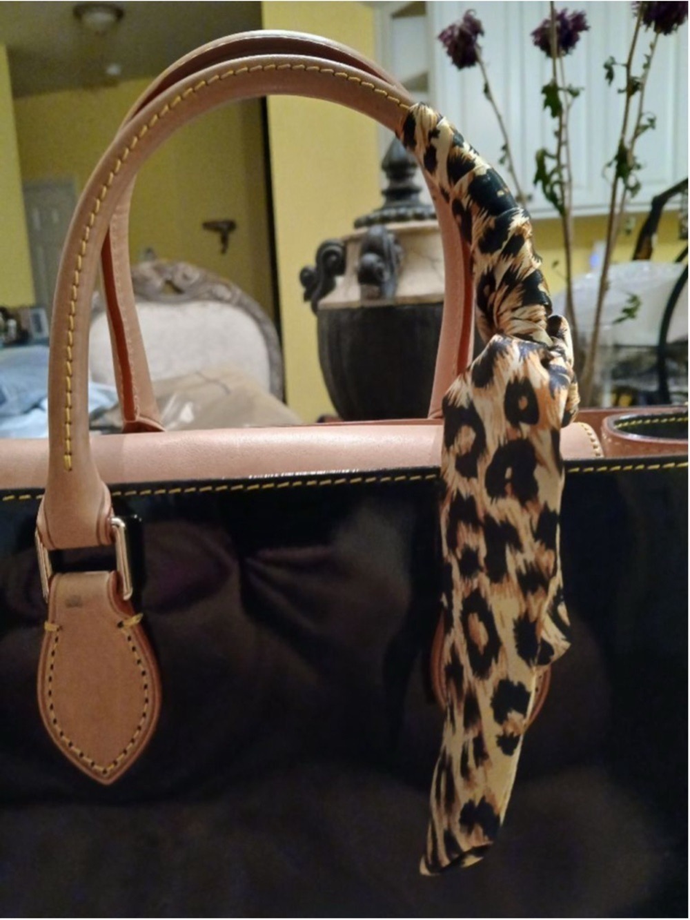 Dooney & Bourke Patent Leather Janine Satchel/ Crossbody - Picture 8 of 16